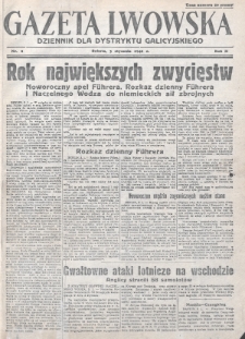 Gazeta Lwowska : dziennik dla Dystryktu Galicyjskiego. 1942, nr 2