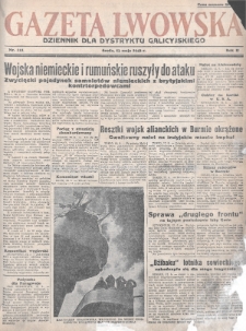 Gazeta Lwowska : dziennik dla Dystryktu Galicyjskiego. 1942, nr 111