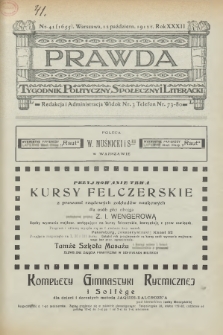 Prawda : tygodnik polityczny, społeczny i literacki. 1912, nr 41