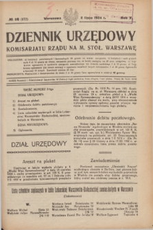Dziennik Urzędowy Komisarjatu Rządu na M. Stoł. Warszawę. R.5, № 56 (2 lipca 1924) = № 973