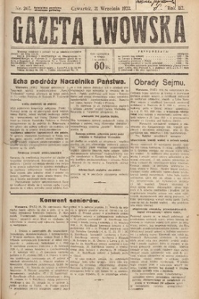 Gazeta Lwowska. 1922, nr 207