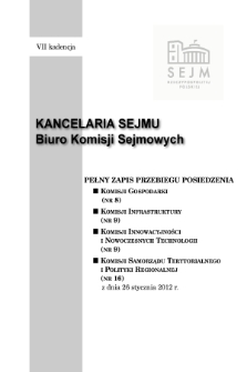 Pełny Zapis Przebiegu Posiedzenia Komisji Samorządu Terytorialnego i Polityki Regionalnej (nr 16) z dnia 26 stycznia 2012 r.