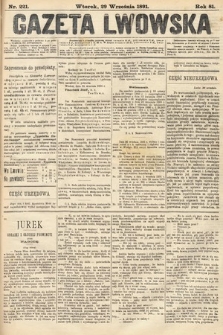 Gazeta Lwowska. 1891, nr 221