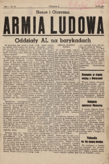 Armia Ludowa : wydanie A. R.1 1944, nr 24 (26 lipca 1944)