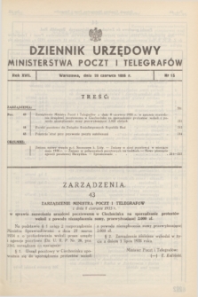 Dziennik Urzędowy Ministerstwa Poczt i Telegrafów. R.17, nr 15 (28 czerwca 1935)
