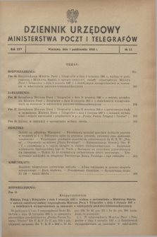 Dziennik Urzędowy Ministerstwa Poczt i Telegrafów. R.25, № 23 (1 października 1948) + dod.