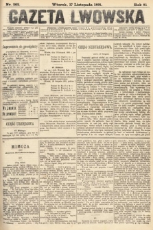 Gazeta Lwowska. 1891, nr 262