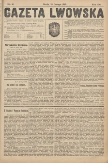 Gazeta Lwowska. 1919, nr 41