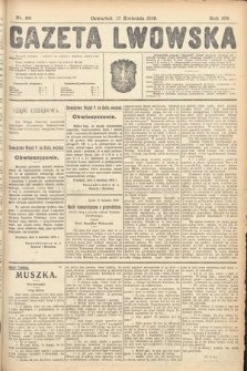 Gazeta Lwowska. 1919, nr 89