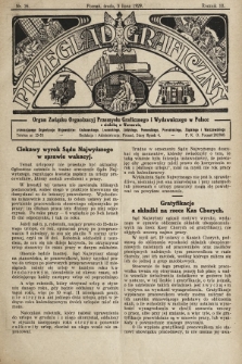 Przegląd Graficzny : organ Związku Organizacyj Przemysłu Graficznego i Wydawniczego w Polsce. R. 10, 1929, nr 26