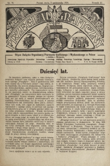 Przegląd Graficzny : organ Związku Organizacyj Przemysłu Graficznego i Wydawniczego w Polsce. R. 10, 1929, nr 39