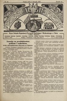 Przegląd Graficzny : organ Związku Organizacyj Przemysłu Graficznego i Wydawniczego w Polsce. R. 10, 1929, nr 44