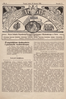 Przegląd Graficzny : organ Związku Organizacyj Przemysłu Graficznego i Wydawniczego w Polsce. R. 11, 1930, nr 4