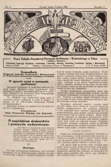 Przegląd Graficzny : organ Związku Organizacyj Przemysłu Graficznego i Wydawniczego w Polsce. R. 11, 1930, nr 6