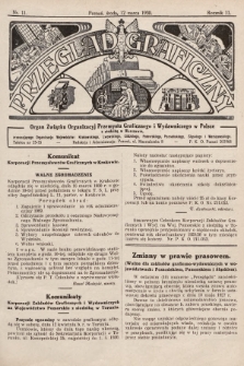 Przegląd Graficzny : organ Związku Organizacyj Przemysłu Graficznego i Wydawniczego w Polsce. R. 11, 1930, nr 11
