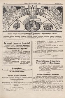 Przegląd Graficzny : organ Związku Organizacyj Przemysłu Graficznego i Wydawniczego w Polsce. R. 11, 1930, nr 13