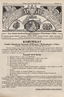 Przegląd Graficzny : organ Związku Organizacyj Przemysłu Graficznego i Wydawniczego w Polsce. R. 11, 1930, nr 18