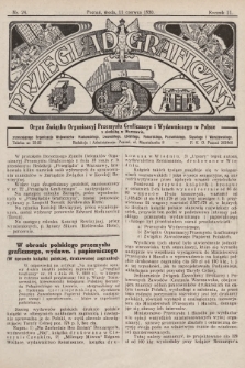Przegląd Graficzny : organ Związku Organizacyj Przemysłu Graficznego i Wydawniczego w Polsce. R. 11, 1930, nr 24