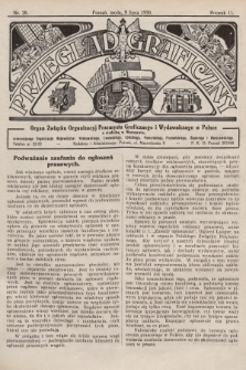 Przegląd Graficzny : organ Związku Organizacyj Przemysłu Graficznego i Wydawniczego w Polsce. R. 11, 1930, nr 28