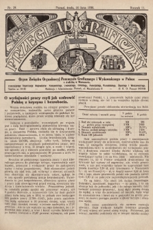 Przegląd Graficzny : organ Związku Organizacyj Przemysłu Graficznego i Wydawniczego w Polsce. R. 11, 1930, nr 29