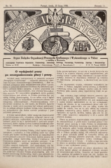 Przegląd Graficzny : organ Związku Organizacyj Przemysłu Graficznego i Wydawniczego w Polsce. R. 11, 1930, nr 30