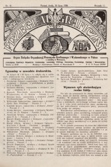 Przegląd Graficzny : organ Związku Organizacyj Przemysłu Graficznego i Wydawniczego w Polsce. R. 11, 1930, nr 31