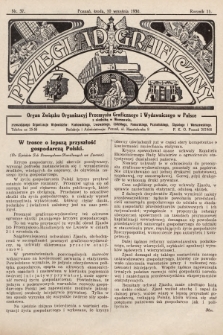 Przegląd Graficzny : organ Związku Organizacyj Przemysłu Graficznego i Wydawniczego w Polsce. R. 11, 1930, nr 37
