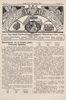 Przegląd Graficzny : organ Związku Organizacyj Przemysłu Graficznego i Wydawniczego w Polsce. R. 11, 1930, nr 48
