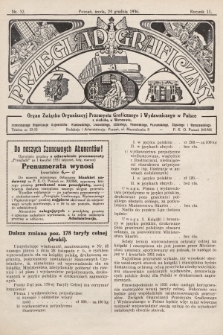 Przegląd Graficzny : organ Związku Organizacyj Przemysłu Graficznego i Wydawniczego w Polsce. R. 11, 1930, nr 52