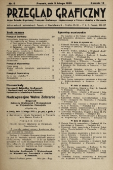 Przegląd Graficzny : Organ Związku Organizacyj Przemysłu Graficznego i Wydawniczego w Polsce z siedzibą w Warszawie. R. 13, 1932, nr 5
