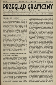 Przegląd Graficzny : Organ Związku Organizacyj Przemysłu Graficznego i Wydawniczego w Polsce z siedzibą w Warszawie. R. 14, 1933, nr 10