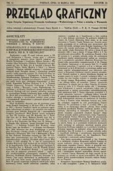 Przegląd Graficzny : Organ Związku Organizacyj Przemysłu Graficznego i Wydawniczego w Polsce z siedzibą w Warszawie. R. 14, 1933, nr 11