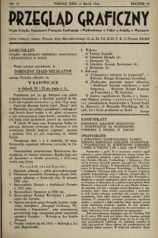 Przegląd Graficzny : Organ Związku Organizacyj Przemysłu Graficznego i Wydawniczego w Polsce z siedzibą w Warszawie. R. 14, 1933, nr 19