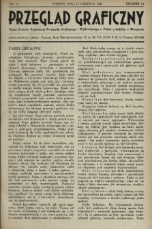 Przegląd Graficzny : Organ Związku Organizacyj Przemysłu Graficznego i Wydawniczego w Polsce z siedzibą w Warszawie. R. 14, 1933, nr 24