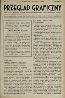 Przegląd Graficzny : Organ Związku Organizacyj Przemysłu Graficznego i Wydawniczego w Polsce z siedzibą w Warszawie. R. 14, 1933, nr 25