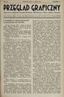 Przegląd Graficzny : Organ Związku Organizacyj Przemysłu Graficznego i Wydawniczego w Polsce z siedzibą w Warszawie. R. 14, 1933, nr 26