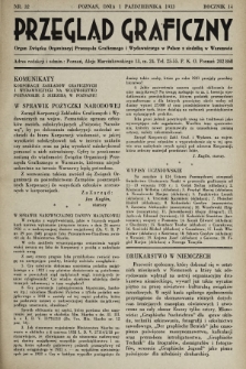Przegląd Graficzny : Organ Związku Organizacyj Przemysłu Graficznego i Wydawniczego w Polsce z siedzibą w Warszawie. R. 14, 1933, nr 32