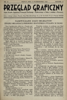 Przegląd Graficzny : Organ Związku Organizacyj Przemysłu Graficznego i Wydawniczego w Polsce z siedzibą w Warszawie. R. 14, 1933, nr 33