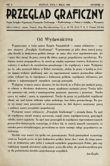 Przegląd Graficzny : Organ Związku Organizacyj Przemysłu Graficznego i Wydawniczego w Polsce z siedzibą w Warszawie. R. 16, 1935, nr 9