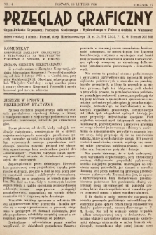 Przegląd Graficzny : Organ Związku Organizacyj Przemysłu Graficznego i Wydawniczego w Polsce z siedzibą w Warszawie. R. 17, 1936, nr 4