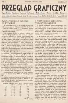 Przegląd Graficzny : Organ Związku Organizacyj Przemysłu Graficznego i Wydawniczego w Polsce z siedzibą w Warszawie. R. 17, 1936, nr 5