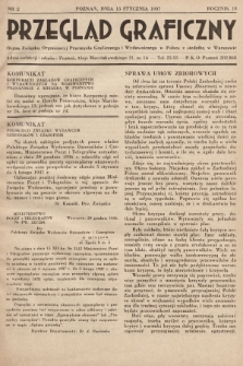 Przegląd Graficzny : Organ Związku Organizacyj Przemysłu Graficznego i Wydawniczego w Polsce z siedzibą w Warszawie. R. 18, 1937, nr 2