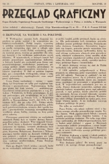 Przegląd Graficzny : Organ Związku Organizacyj Przemysłu Graficznego i Wydawniczego w Polsce z siedzibą w Warszawie. R. 18, 1937, nr 21