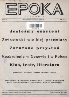Epoka. 1933, nr 1