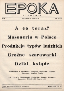 Epoka. 1933, nr 22