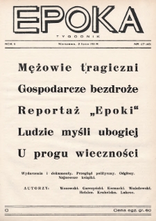 Epoka. 1933, nr 27
