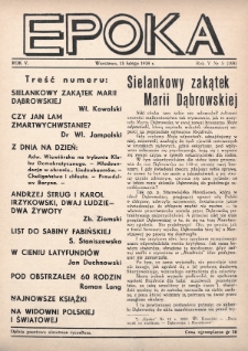 Epoka. 1938, nr 5
