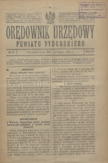 Orędownik Urzędowy Powiatu Bydgoskiego. R.75, nr 8 (24 lutego 1926)
