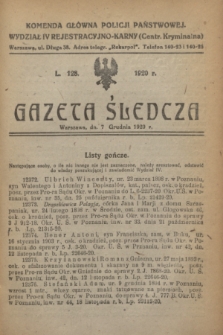 Gazeta Śledcza. [R.2], L. 128 (7 grudnia 1920)