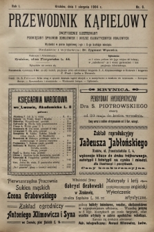 Przewodnik Kąpielowy : dwutygodnik ilustrowany poświęcony sprawom zdrojowisk i miejsc klimatycznych krajowych. 1904, nr 9